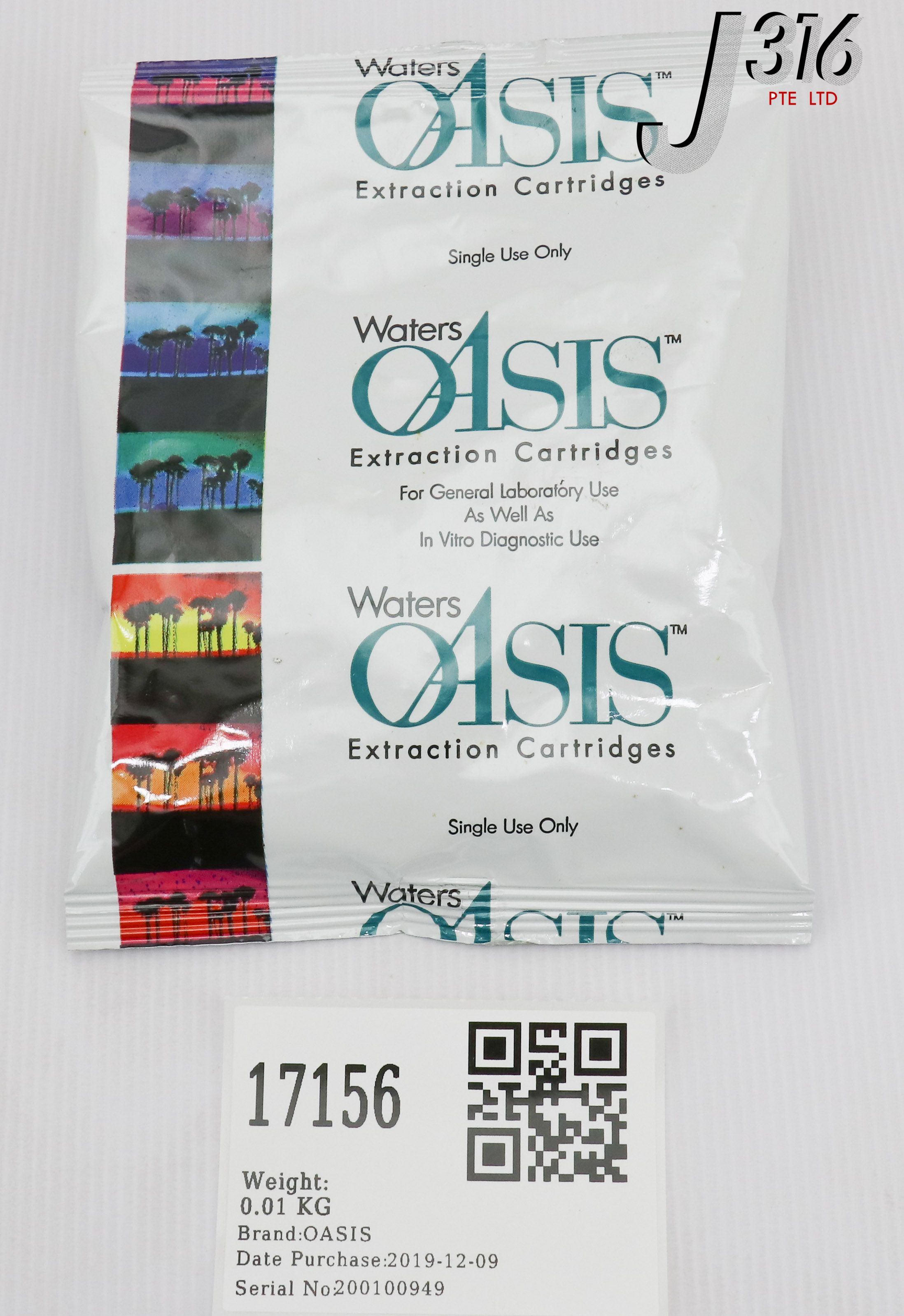 サンプル 17156 WATERS OASIS HLB 1 CC VAC CARTRIDGE 10 MG SORBENT 186000383
